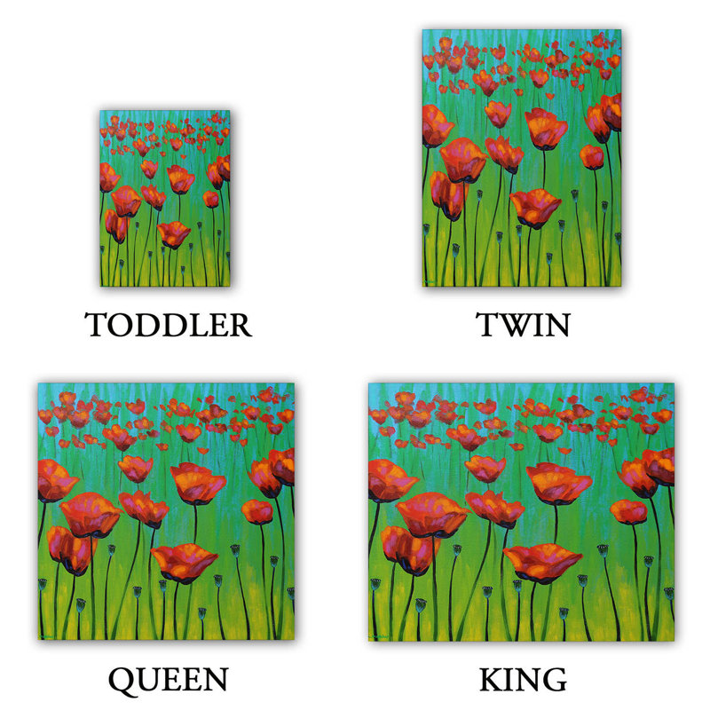 Floral Duvet Cover, 1 Queen Duvet Cover + 2 Standard Shams