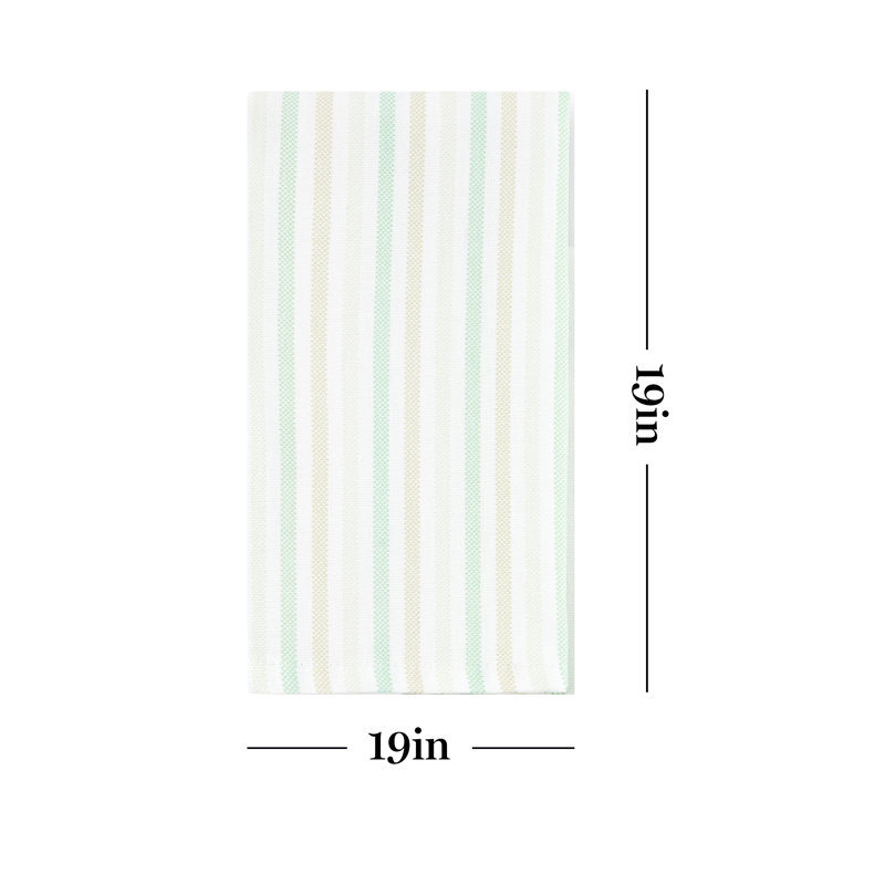 Serviette à rayures Martha Stewart, Menthe