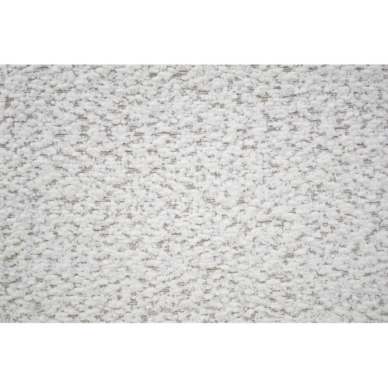 Chaise arquée en tissu blanc