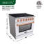 Akicon 36" 5.2 Cubic Feet Natural Gas Convection Range