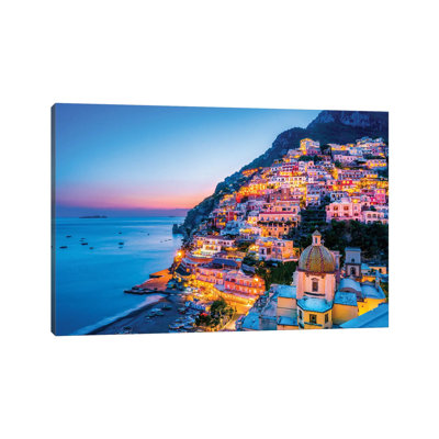 " Positano, Church Santa Maria Assunta Sunset " by Susanne Kremer
