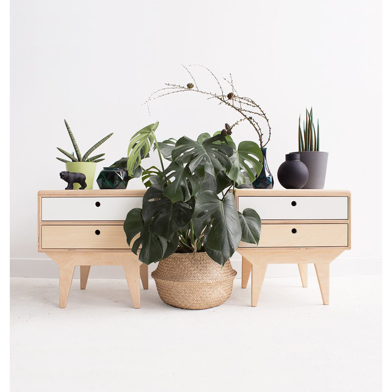 Miles 50 cm W Bedside Table