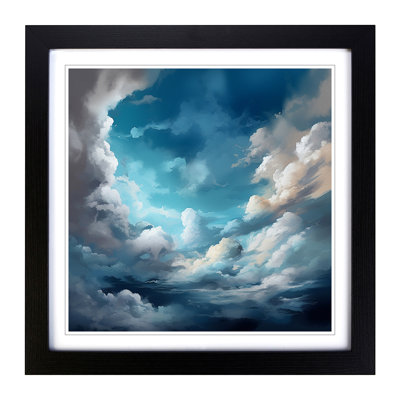 Cloudy Sky Digital Art - Framed Print