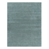 Rug & Kilim’S Modern Rug In Cream And Blue, With Stripes And Geometric Patterns
