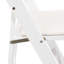 Chaise pliante rembourrée, peu encombrante, facile à transporter, 4 pièces, coussin beige / tablette blanche, salle à manger