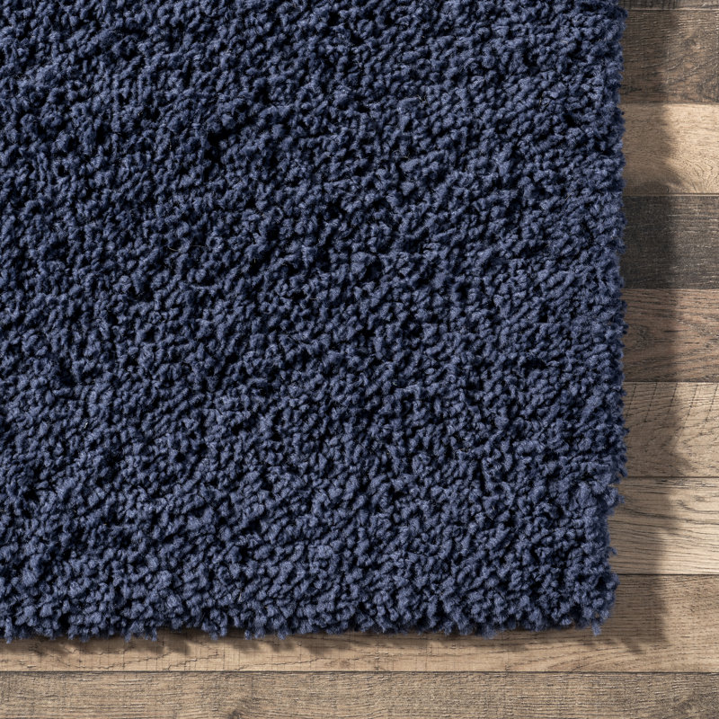 Assar Handmade Tufted Ink Area Rug, Rectangle 2' x 3'