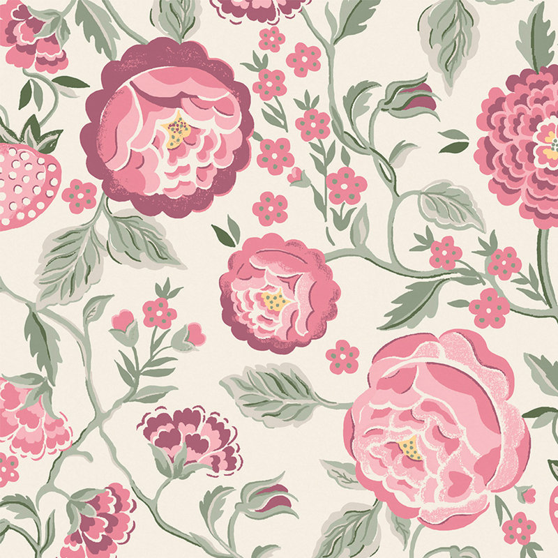 Cath Kidston Strawberry Garden Blue, Pink