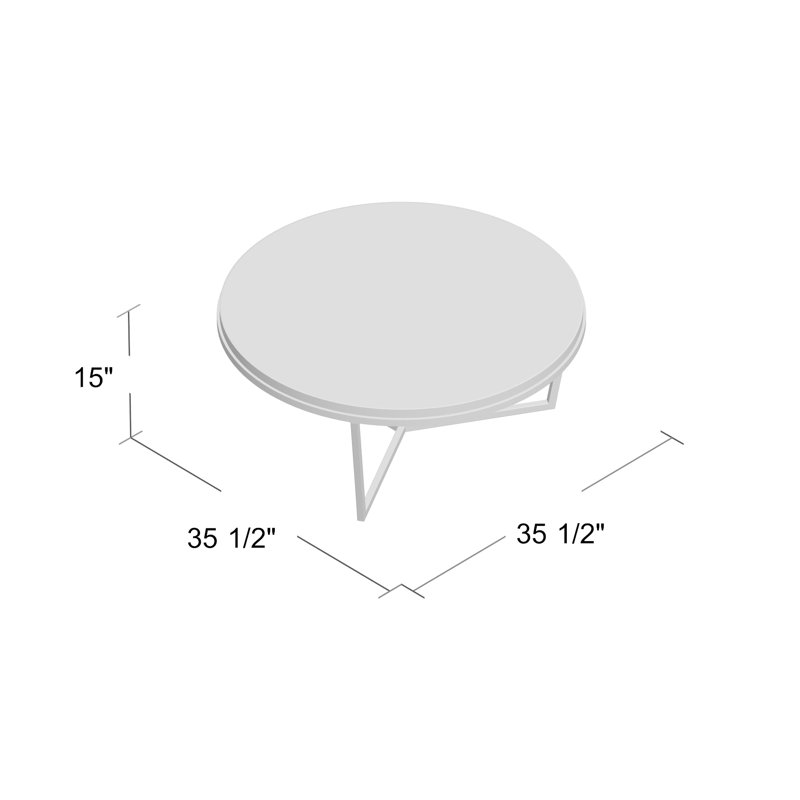 TA Studio Cocktail Table, Dark Gray, Brushed Brass
