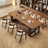 Brown Rectangular Solid Wood  desk-108066673