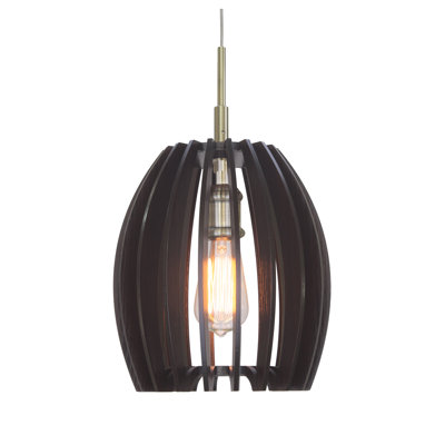 Luminaire suspendu tambour 1 lumières lanterne Gino