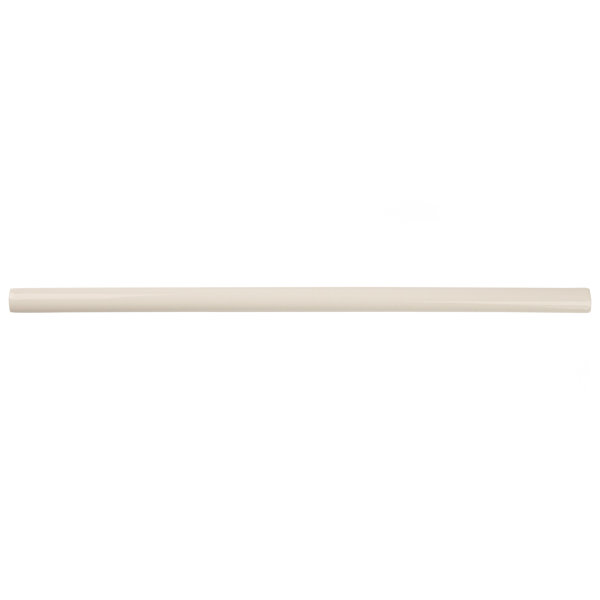 Twist 1/2"x11-3/4" Glossy Ceramic Quarter Round Wall Tile Trim in Soft Cream