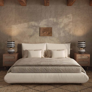 Romp Cream 100% Recycled Linen UK Bed