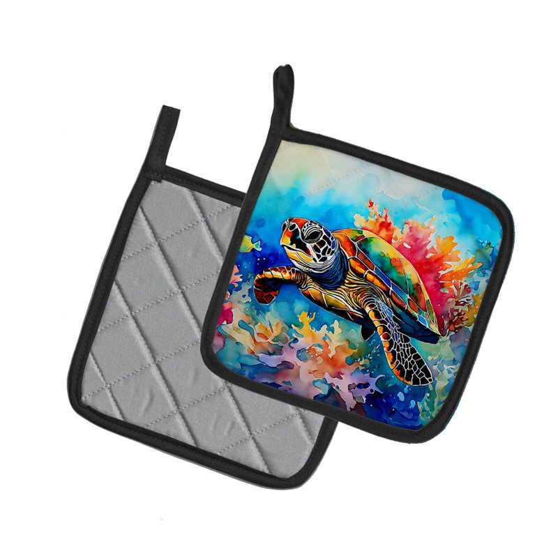 Caroline's Treasures Nautical Collection Polyester Potholder Set