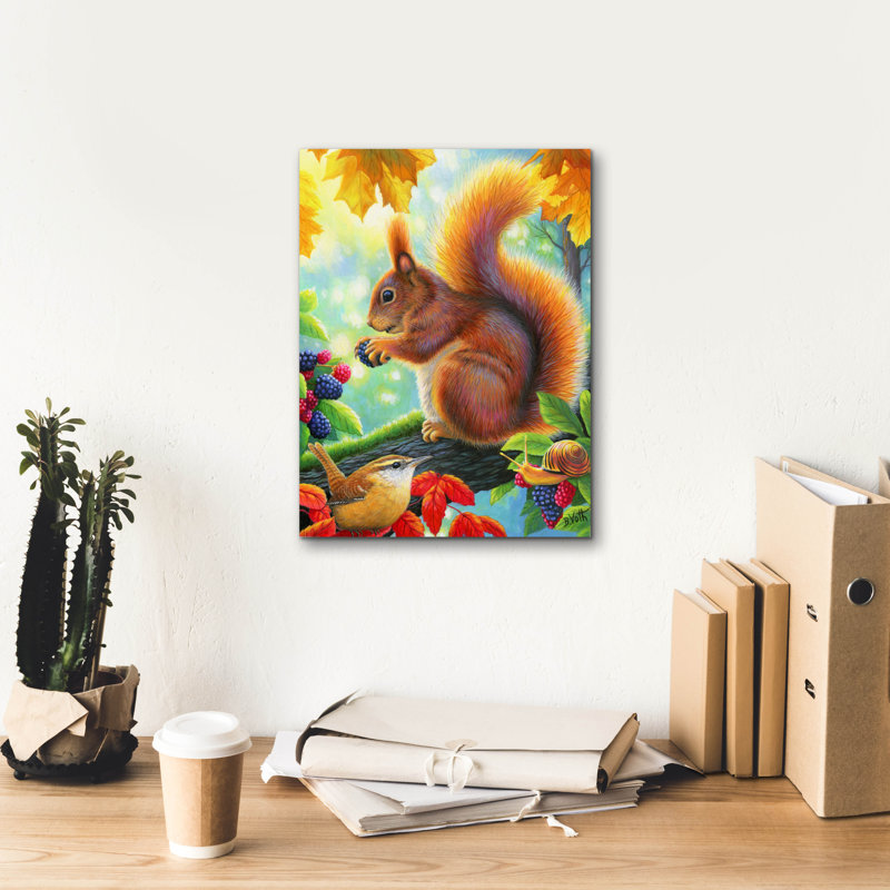 «Berry Happy» par Bridget Voth, H 16 po x l 12 po x P 0,75 po