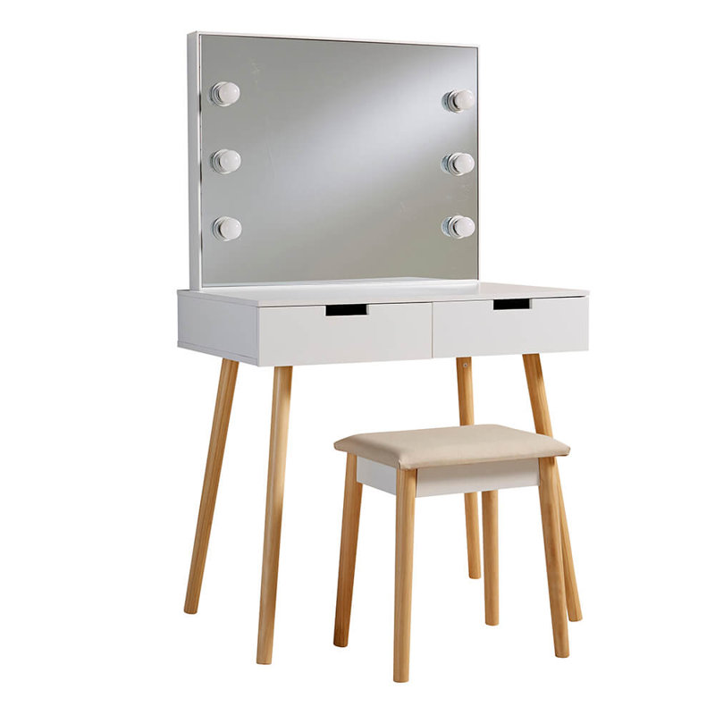 Maisy Dressing Table with Mirror
