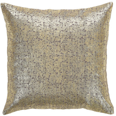 Twilight Gold Foil Feather Down Fill Throw Pillow Cover with Insert