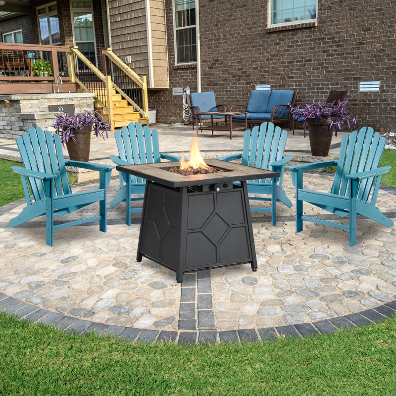 4 - Person Patio Conversation Set, Blue
