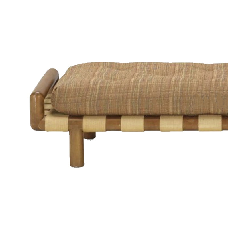 Banc en bois massif, H 17,72 po x l 47,24 po x P 17,72 po