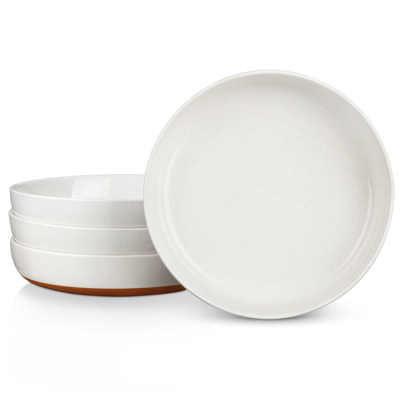 23.1cm Pasta Bowl, White/Brown