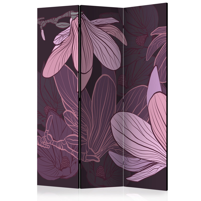 135cm W x 172cm H 3 - Panel Wood Folding Room Divider