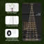  LED Christmas Tree with Ground Spikes 400 cm Iron-1813375265