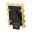 Black Enamel Clover 5" x 7" Frame, Gold-846327124