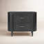 Tolle Nightstand-Drifted Matte Black Veneer
