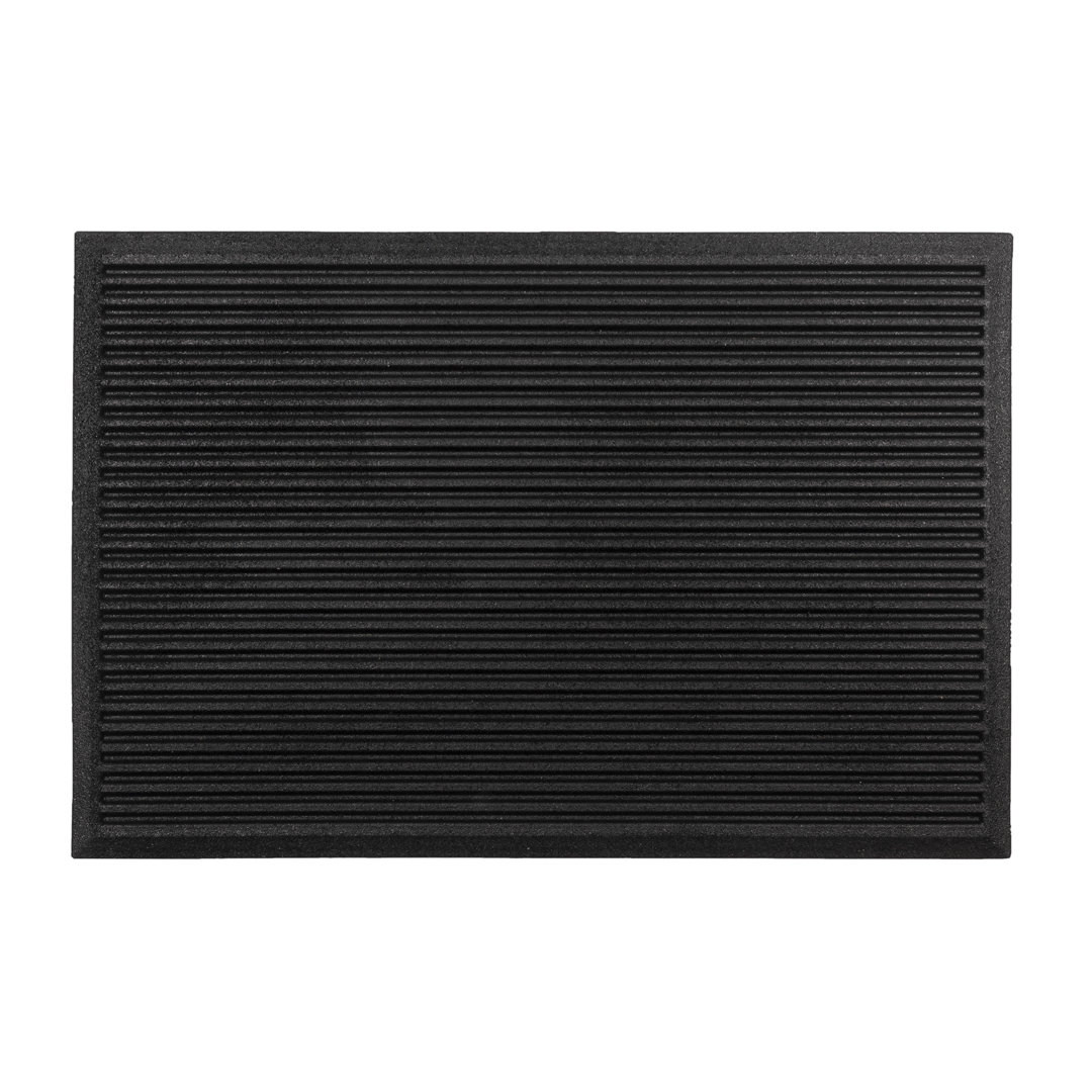 Heavy Duty Rubber Ribbed Harmony Outdoor Entrance Door Mat 60 X 40Cm
