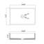 Lavabo de salle de bain rectangulaire en béton gris foncé 19,92 pouces, finition unique, lavabo vasque moderne facile à nettoyer de 19,92 po pour la salle de bain, température, propre, lavabo sur comptoir