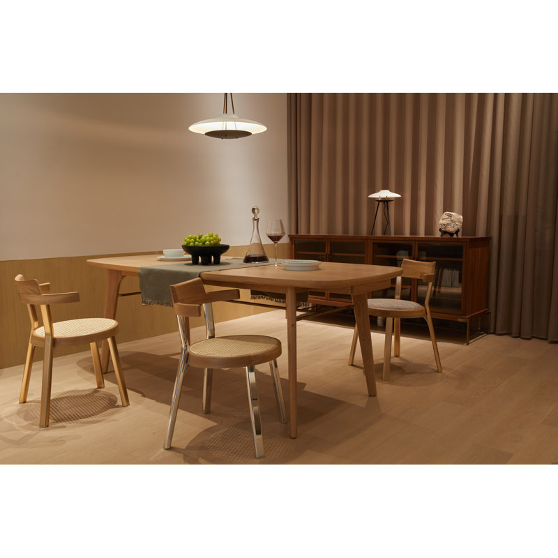 Utility Dining Table, Natural Oak, 30"H x 82.7"L x 35.5"W