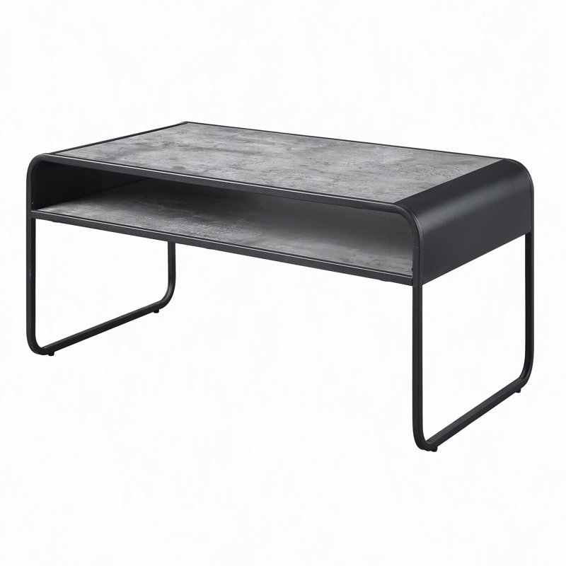 Table basse en béton à 1 tablette