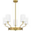 Lustre en laiton vieilli 5 lumières Parkton