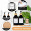 Ensemble de distributeur de savon de cuisine 4 pièces avec plateau en bambou et brosse à vaisselle en plastique 4 oz-1535705594