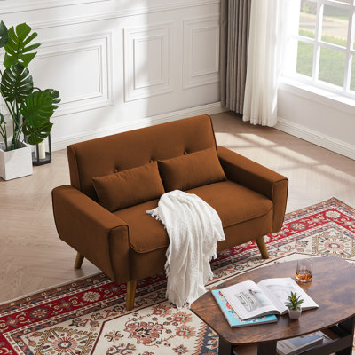 Herschel Fabric 48.82'' Reception Loveseat