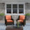 Chaise de patio avec coussins Tommy