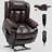Dual Motor Infinite Position Up To 350 LBS Electric Medium Size Brown Power Lift Recliner Chair With 8-Point Vibration Massage And Lumbar Heating-914670853