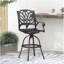 Tabouret pivotant en fonte d'aluminium