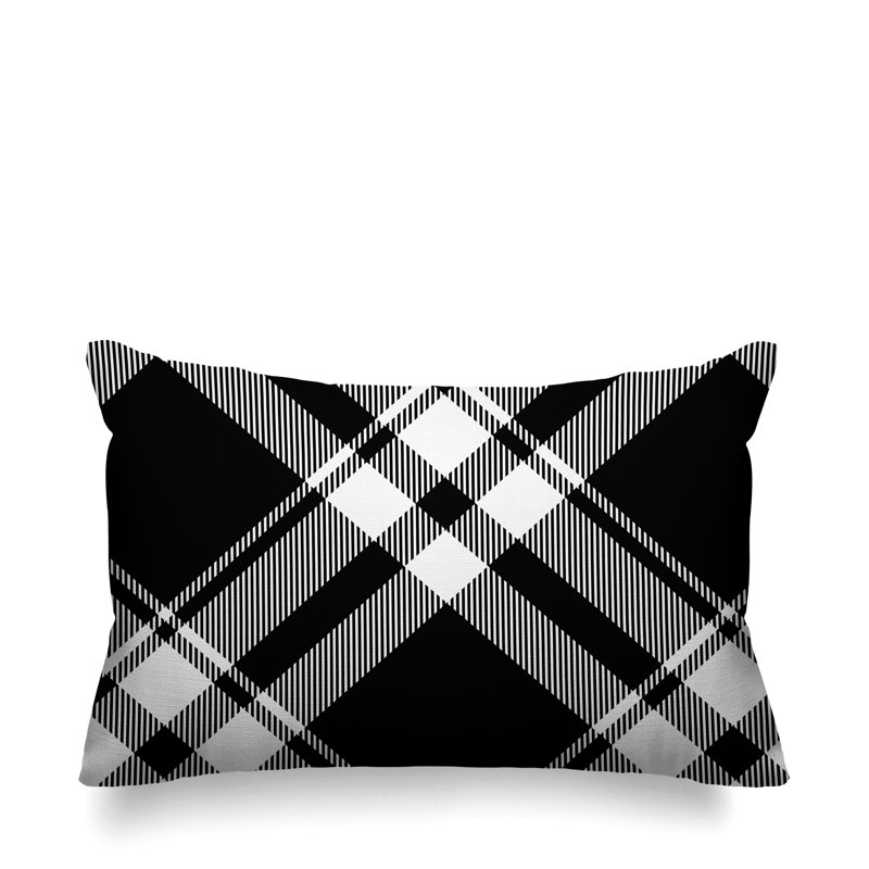 Coussin intérieur / extérieur Brooke, Noir