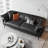 Black Genuine Leather Standard Sofa