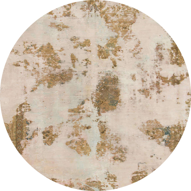 Abstract Indoor Rug, Round 6'