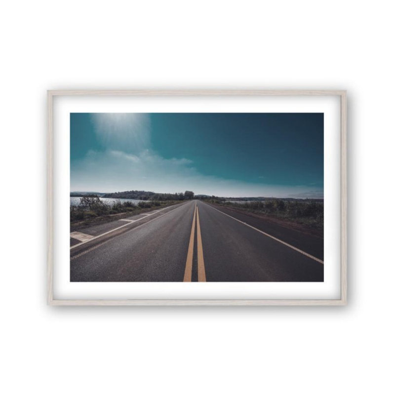 Print, White Oak Frame, 22 cm H x 31 cm W x 2.5 cm D