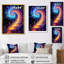 «Vibrant Fractal Glow Journey - Abstract Spirals», art mural-1177674161-1177674124
