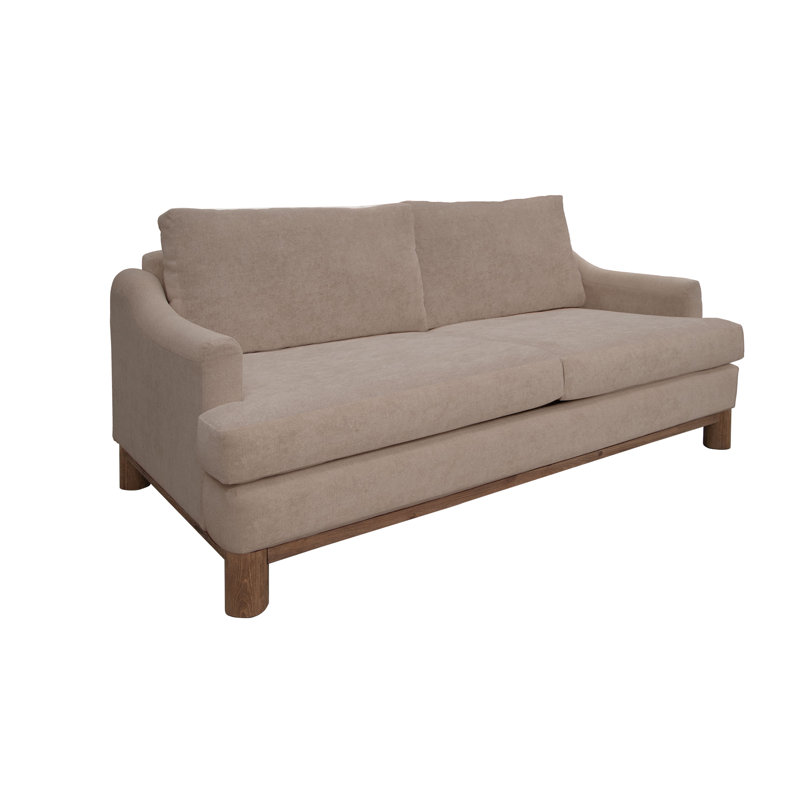 Keiah Solid Wood 59.5'' Reception Loveseat, Brown