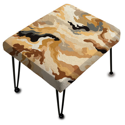 Desert Sand Dune Camouflage - Repose-pieds rectangulaire camouflage