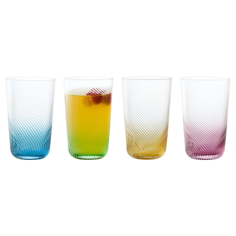 Tourbillon 18,5 oz Ensemble de verres en verre Highball