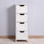 Armoire de rangement pour salle de bain, armoire autoportante avec tiroirs