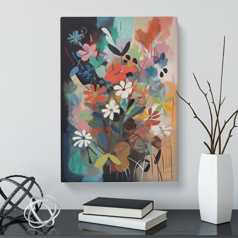 Chapell Flowers Bauhaus Vol.1 - Wrapped Canvas, 76cm H x 50cm W x 3cm D