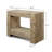 40 Inches Long Gradnd Framed Console Table with Shelf Rustic Natural