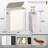 Sorbus Fabric Laundry Hamper - Collapsible 3-Compartment Laundry Basket with Removable Laundry Bag - Beige-40846179