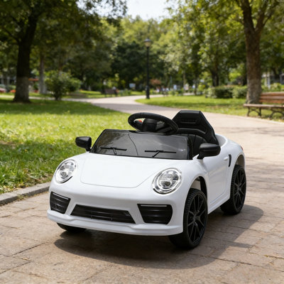 Voiture électrique pour enfants avec télécommande et fonction de balançoire, voiture jouet alimentée par batterie 12V avec musique